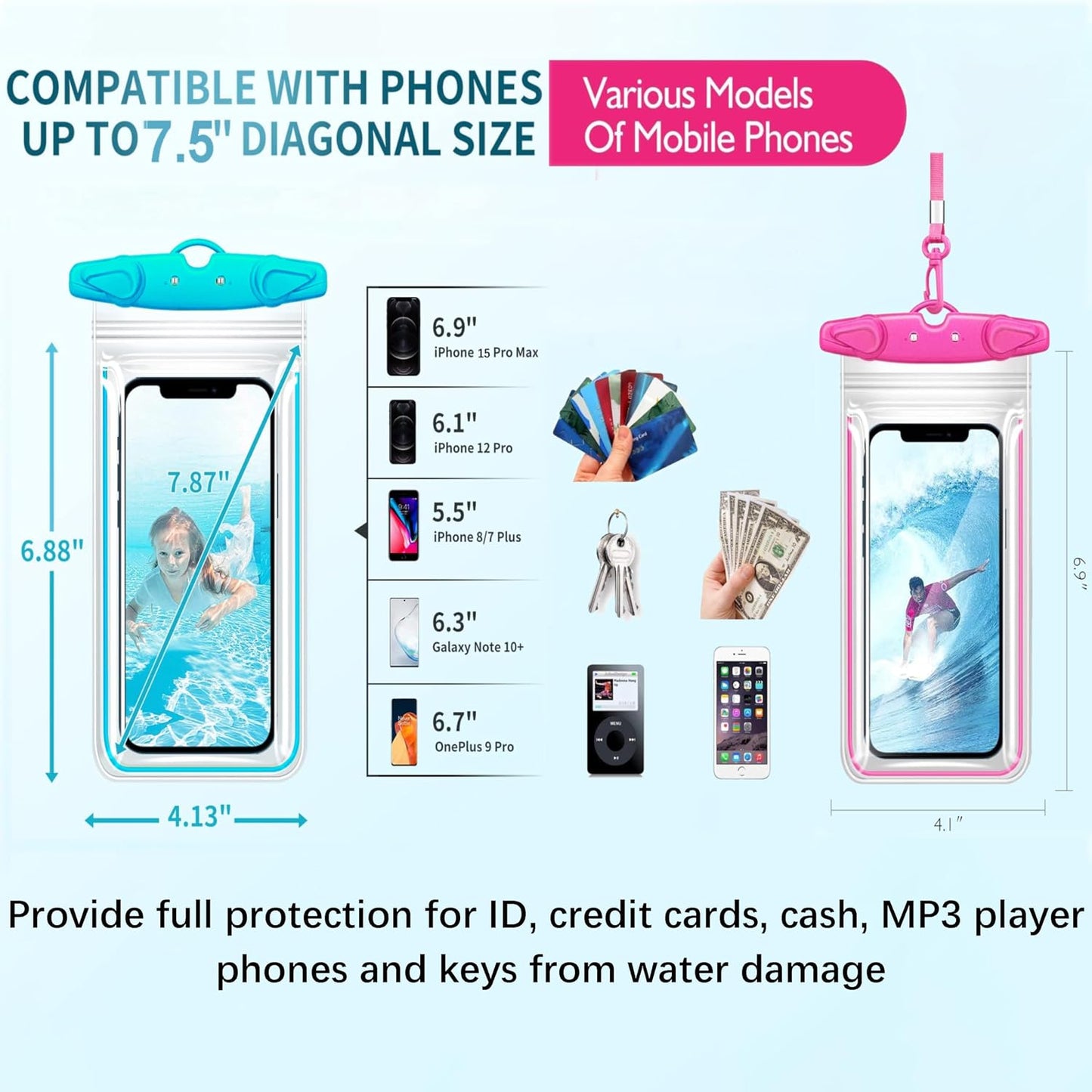 WaveShield™ Waterproof Phone Pouch 4 Set