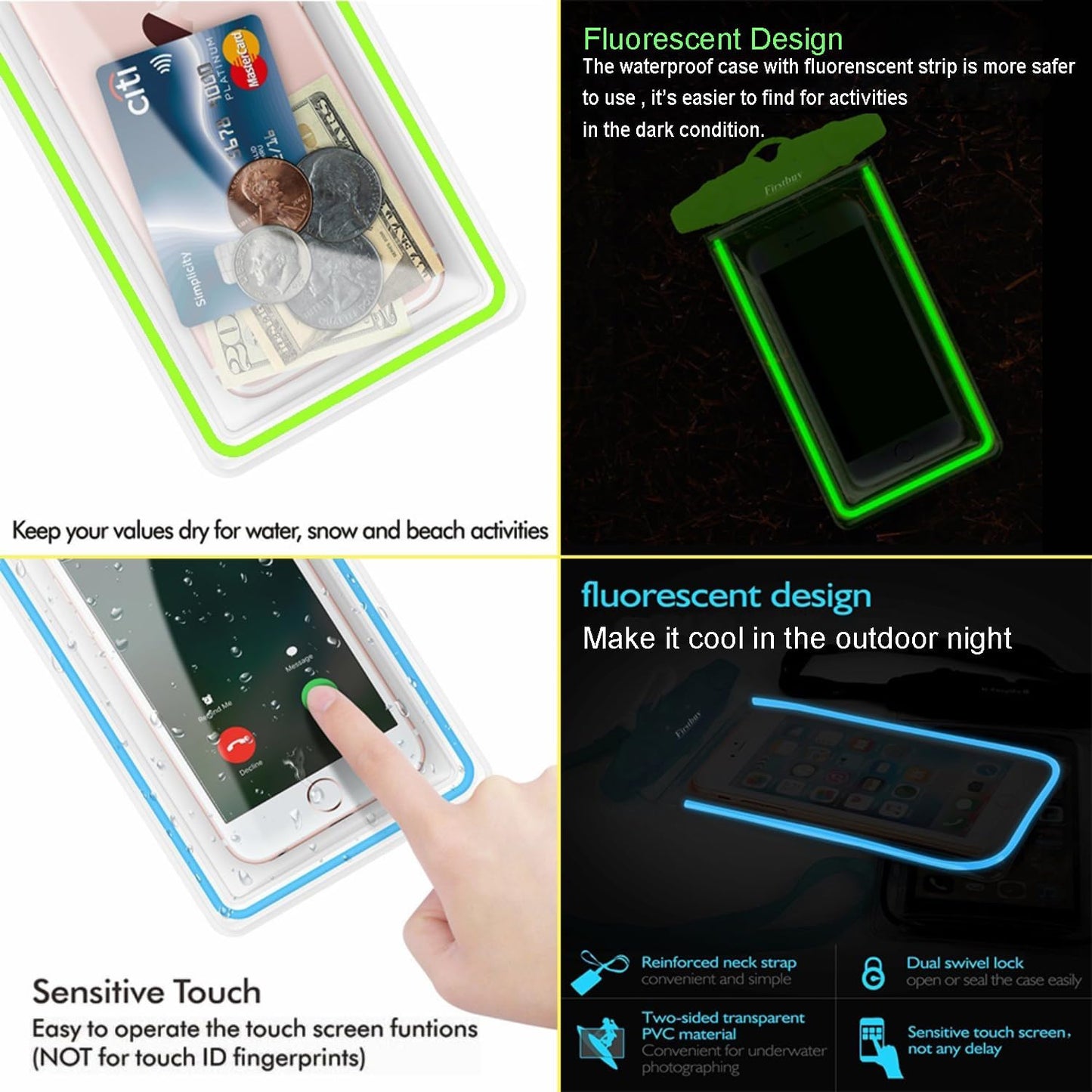 WaveShield™ Waterproof Phone Pouch 4 Set