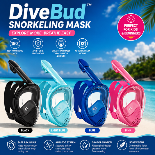 DiveBud™ Kids Snorkel Mask
