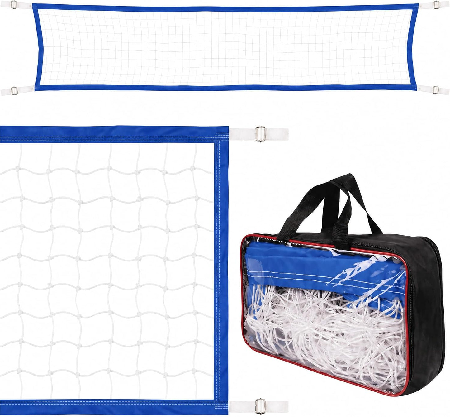 15X3 Ft Pool Volleyball Net for Inground Pools with 4 Metal Buckle and Storage Bag Durable Upgraded Swimming 2026 Newly Upgraded Volleyball Net for Summer Family Party and Adult Games